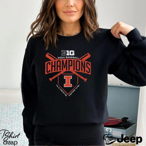 Illinois Fighting Illini 2024 Big Ten Baseball Regular Season Champions T Shirt