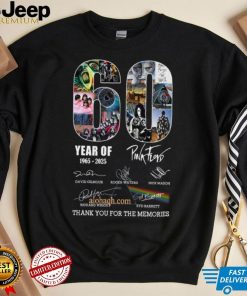 60 Years Of 1965 2025 Pink Floyd Thank You For The Memories T Shirt