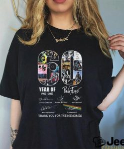 60th Anniversary Of Pink Floyd 1965 2925 Thank You For The Memories Signatures Shirt