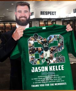 62 jason kelce 2011 2024 super bowl champions thank you for the memories shirt