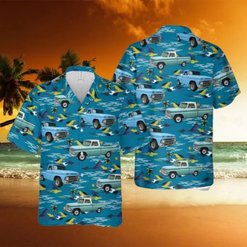 65 Chevy Truck Button Down Hawaiian Shirt