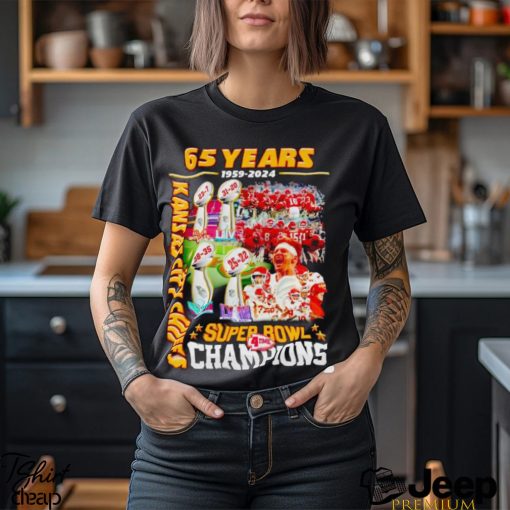 65 years 1959 2024 Kansas City Chiefs Super Bowl Champions shirt