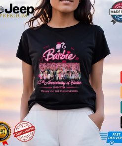 65th Anniversary Of Barbie 1959 2024 Thank You For The Memories T Shirt