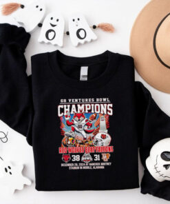 68 Ventures Bowl Champions Red Wolves beat Falcons score mascot shirt