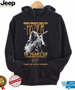 Unreal Unearth Tour 2024 Hozier 16 years of 2008 2024 thank you for the memories shirt