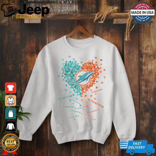 Miami Dolphins Heart Shirt