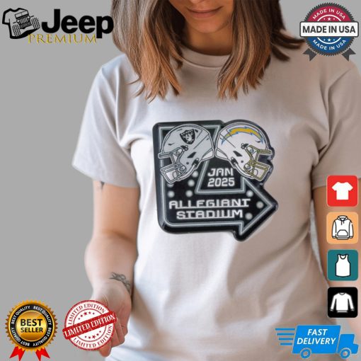 Las Vegas Raiders Vs Los Angeles Chargers 2024 Game Day Allegiant Stadium Jan 2025 Shirt