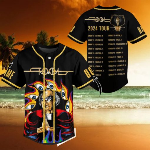 Personalized Tool Band 2024 Tour Baseball Jersey