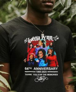 Loretta Lynn 64th Anniversary 1960 2024 Thank You For The Memories Shirt