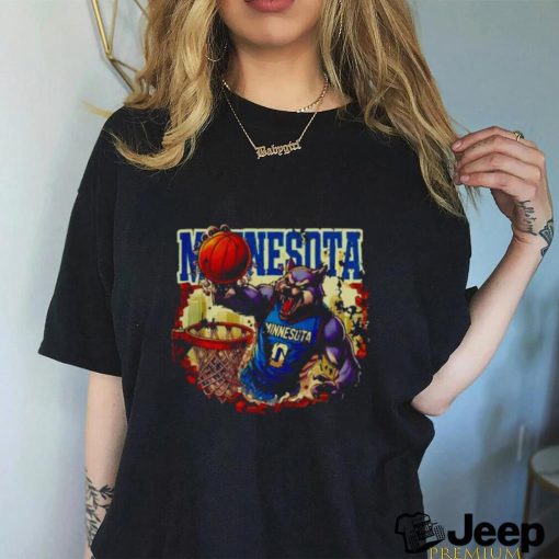 90s Style Basketball Wolf Minnesota shirt