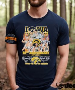 Iowa Hawkeyes 50th Anniversary 1974 2024 Thank You For The Memories Signatures Shirt