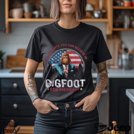 A Candidate You Can Believe In Bigfoot For President 2024 Vintage T Shirt