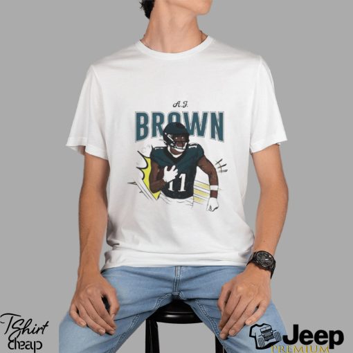 A.j. brown heavyweight cartoon T shirt