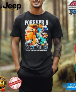 Official Forever 9 Nick Foles Thank You For The Memories T Shirt