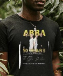 ABBA 50 years 1974 2024 thank you gfor the memories shirt