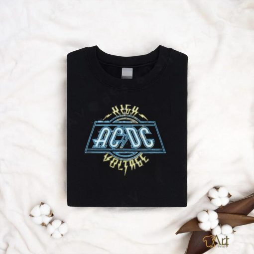 AC DC   High Voltage Neon T Shirt