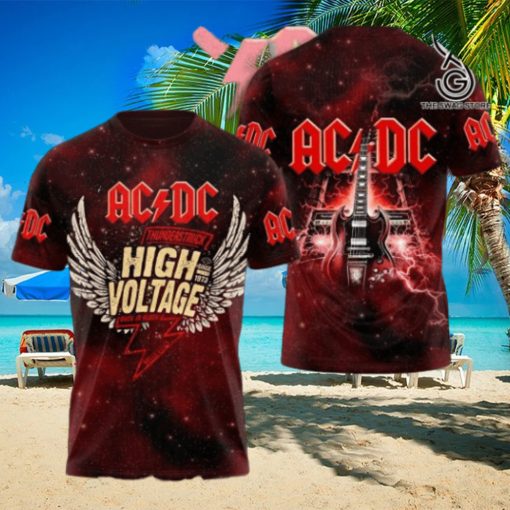 AC DC Rock Band All Over Printed Shirt 2575