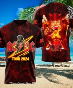 AC DC Rock Band All Over Printed Shirt 2707