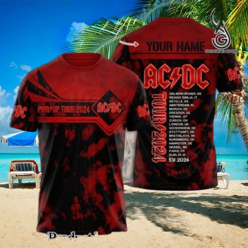 AC DC Rock Band All Over Printed Shirt  2809