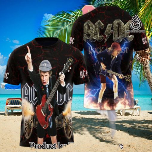 AC DC Rock Band All Over Printed Shirt 3217