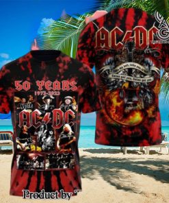 AC DC Rock Band All Over Printed Shirt 3235