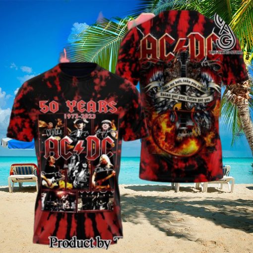 AC DC Rock Band All Over Printed Shirt  3235