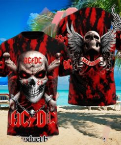 AC DC Rock Band All Over Printed Shirt 3349