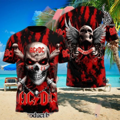 AC DC Rock Band All Over Printed Shirt 3349