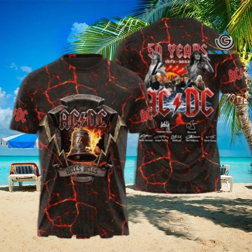 AC DC Rock Band All Over Printed Shirt 3373