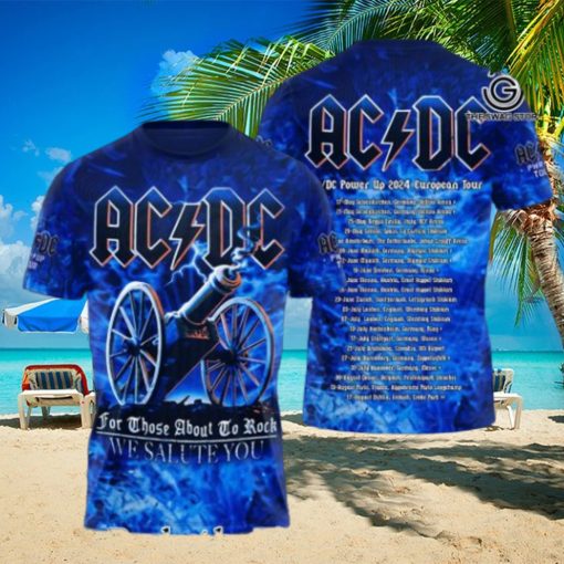 AC DC Rock Band All Over Printed Shirt 3685