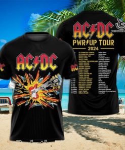 AC DC Rock Band All Over Printed Shirt 3691