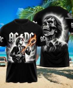 AC DC Rock Band All Over Printed Shirt 3991