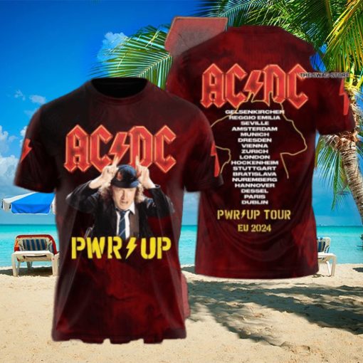 AC DC Rock Band All Over Printed Shirt 4207