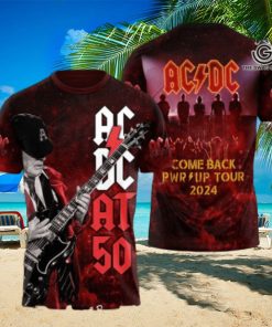 AC DC Rock Band All Over Printed Shirt 4273