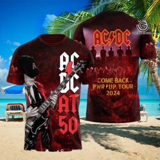 AC DC Rock Band All Over Printed Shirt  4273