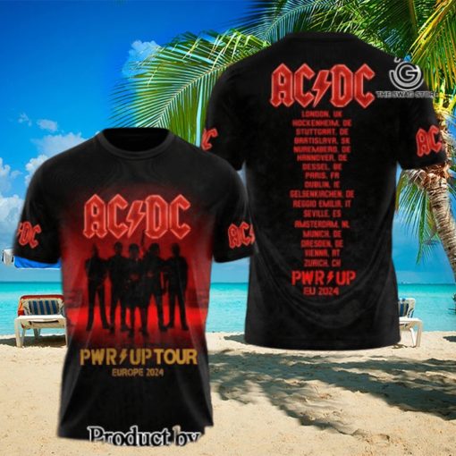 AC DC Rock Band All Over Printed Shirt  4327