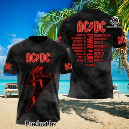 AC DC Rock Band All Over Printed Shirt  4333