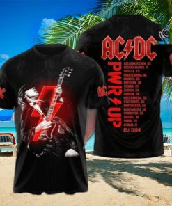 AC DC Rock Band All Over Printed Shirt 4345