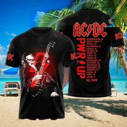 AC DC Rock Band All Over Printed Shirt 4345