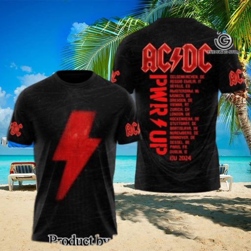 AC DC Rock Band All Over Printed Shirt  4351