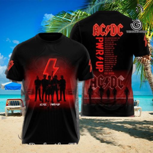 AC DC Rock Band All Over Printed Shirt 4393