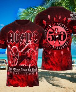 AC DC Rock Band All Over Printed Shirt 5959