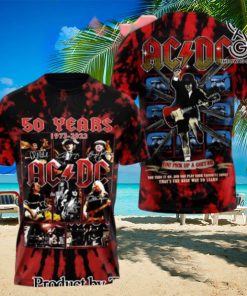 AC DC Rock Band All Over Printed Shirt 6037