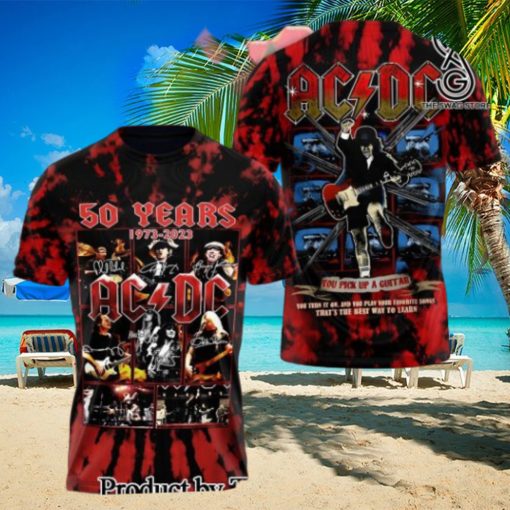 AC DC Rock Band All Over Printed Shirt 6037