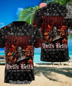 AC DC Rock Band All Over Printed Shirt 6043