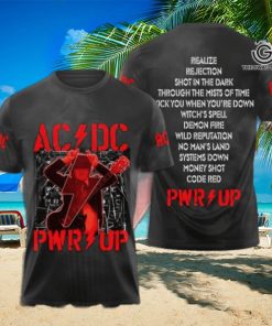 AC DC Rock Band All Over Printed Shirt 6391