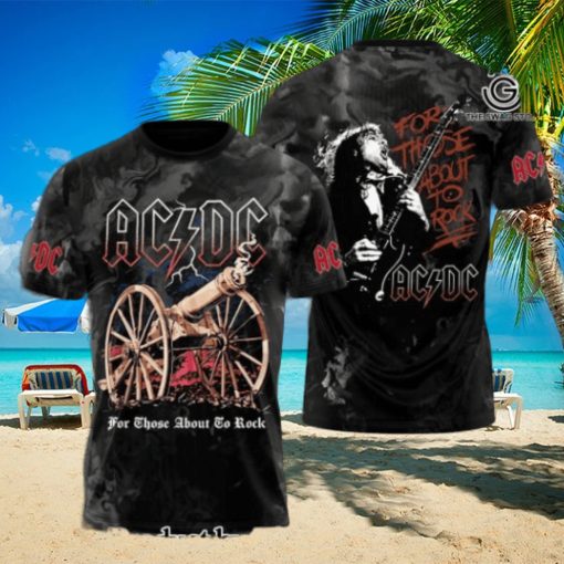 AC DC Rock Band All Over Printed Shirt 6541