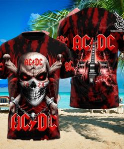 AC DC Rock Band Full Print Shirt 3195