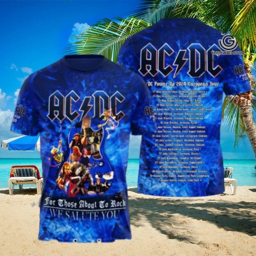 AC DC Rock Band Full Print Shirt  3225