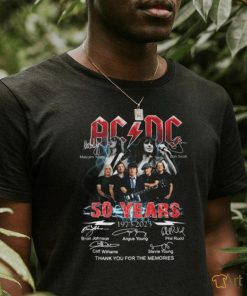 ACDC 50 Years Thank you for the memories shirt